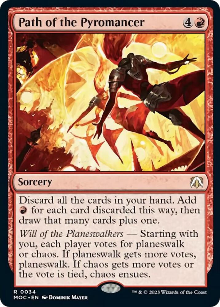 Path of the Pyromancer 34 card from Commander: March of the Machine
