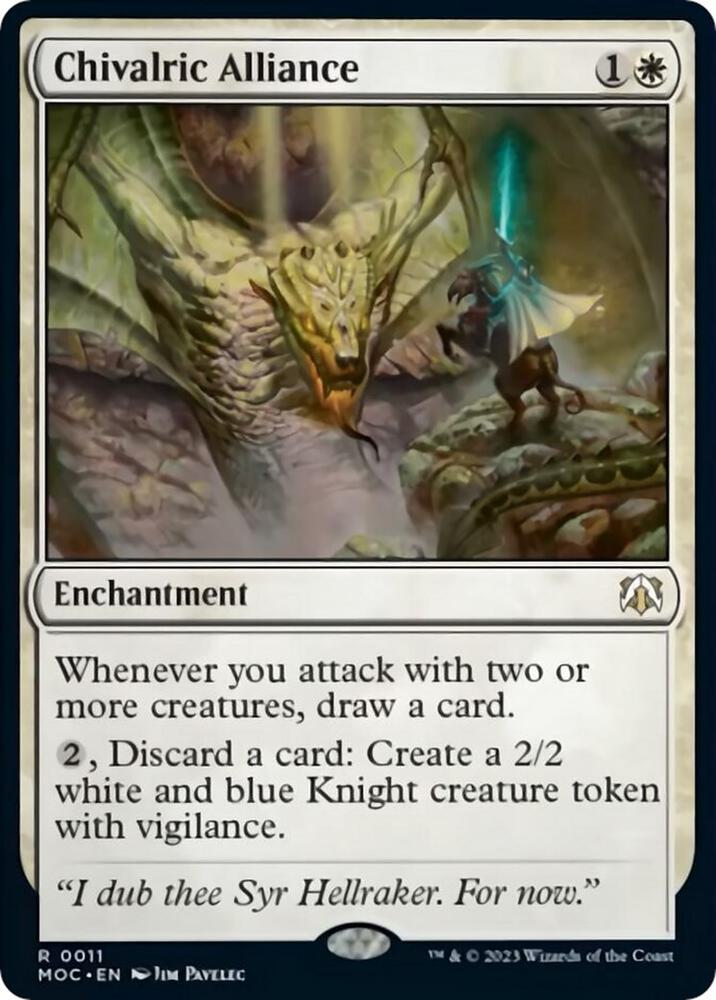 Chivalric Alliance 11 card from Commander: March of the Machine