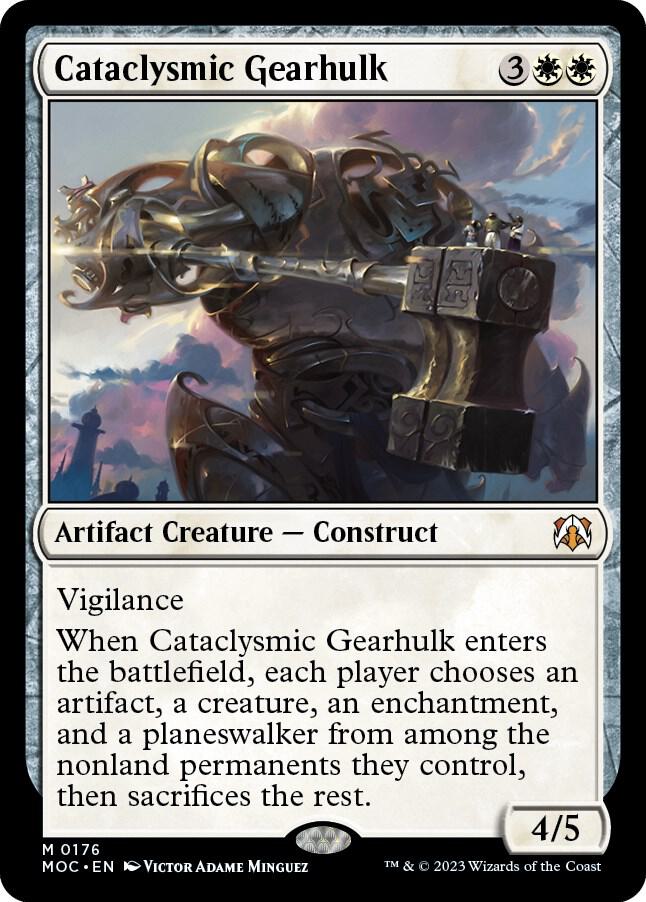 Cataclysmic Gearhulk 176 card from Commander: March of the Machine