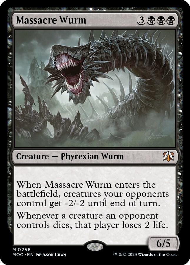 Massacre Wurm 256 card from Commander: March of the Machine