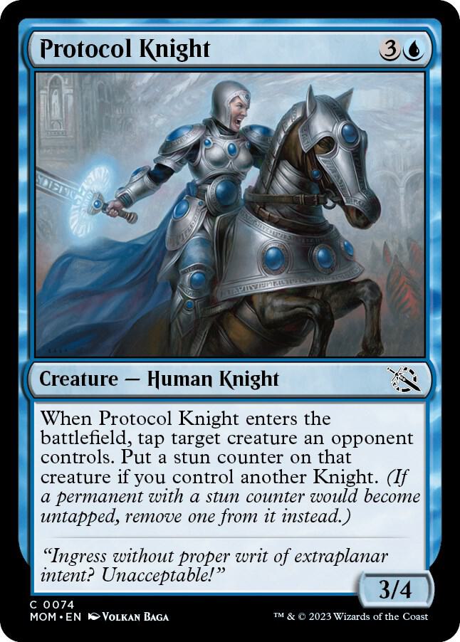 Protocol Knight 74 card from March of the Machine