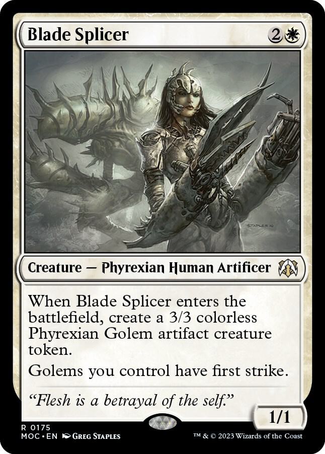 Blade Splicer 175 card from Commander: March of the Machine