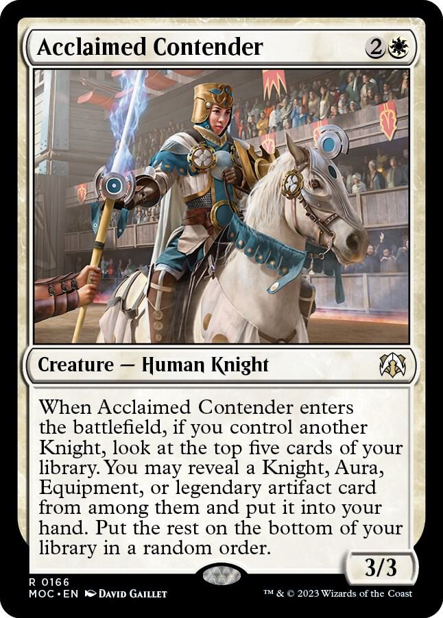 Acclaimed Contender 166 card from Commander: March of the Machine