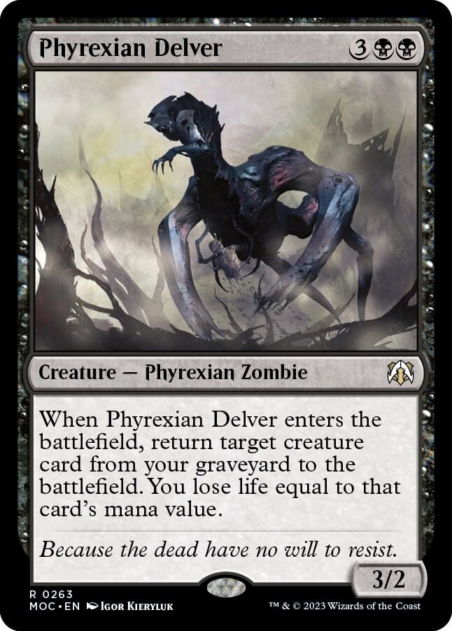 Phyrexian Delver 263 card from Commander: March of the Machine