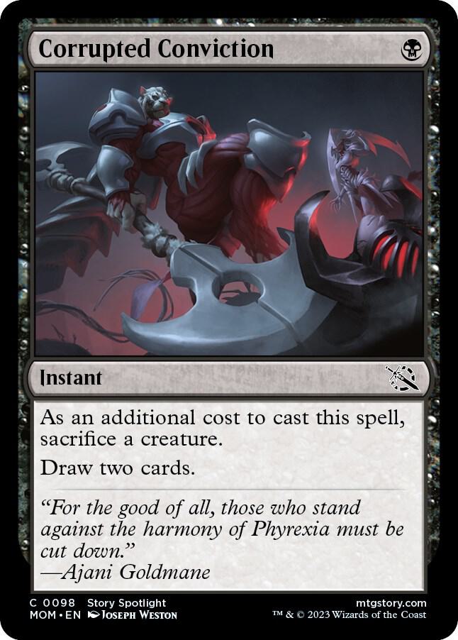 Corrupted Conviction 98 card from March of the Machine