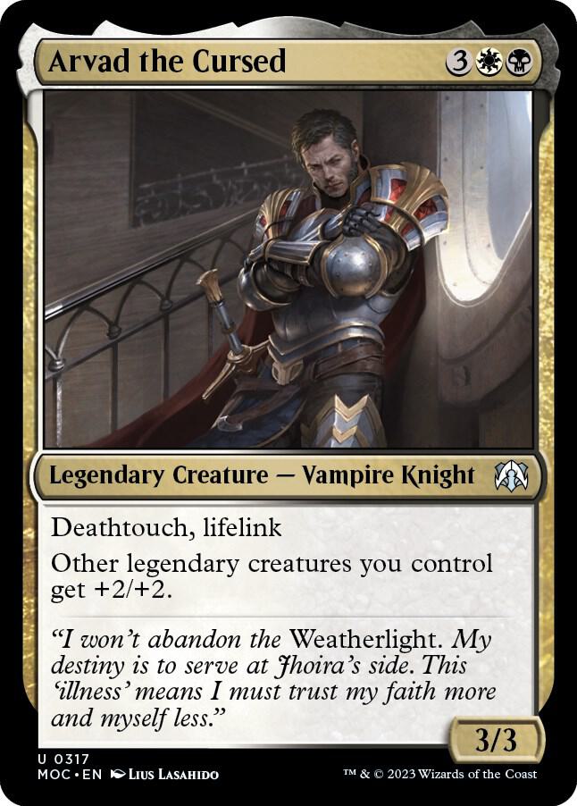 Arvad the Cursed 317 card from Commander: March of the Machine