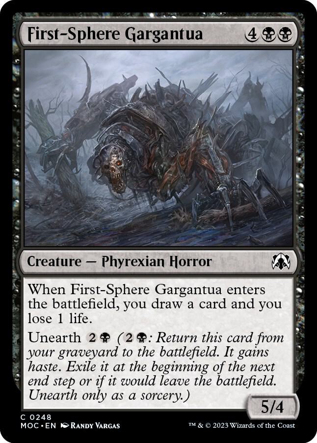 First-Sphere Gargantua 248 card from Commander: March of the Machine