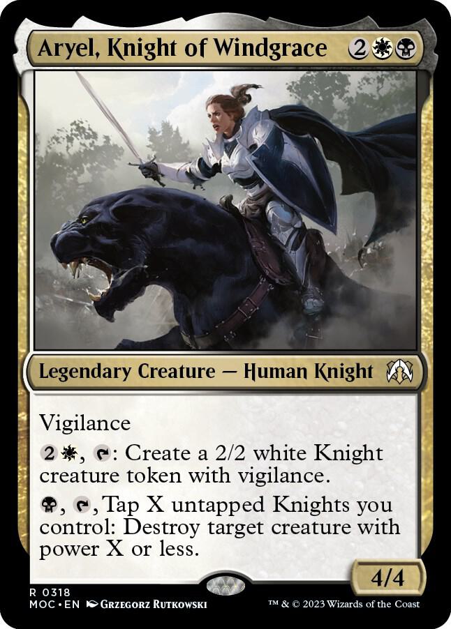 Aryel, Knight of Windgrace 318 card from Commander: March of the Machine