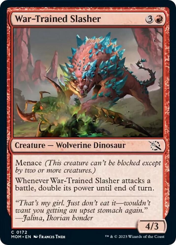 War-Trained Slasher 172 card from March of the Machine