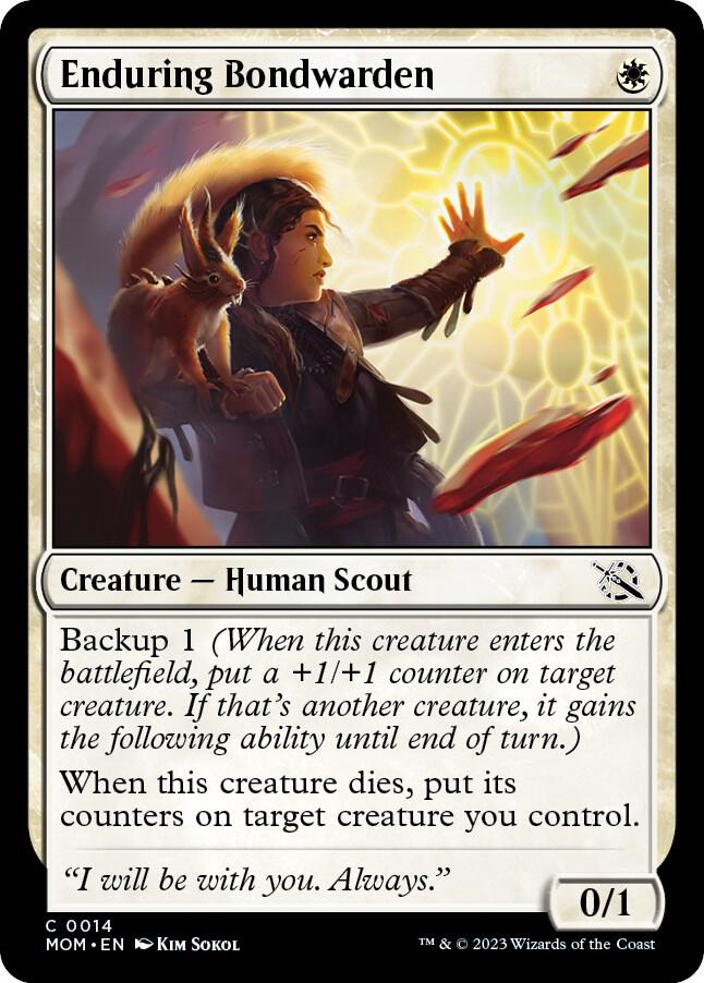 Enduring Bondwarden 14 card from March of the Machine