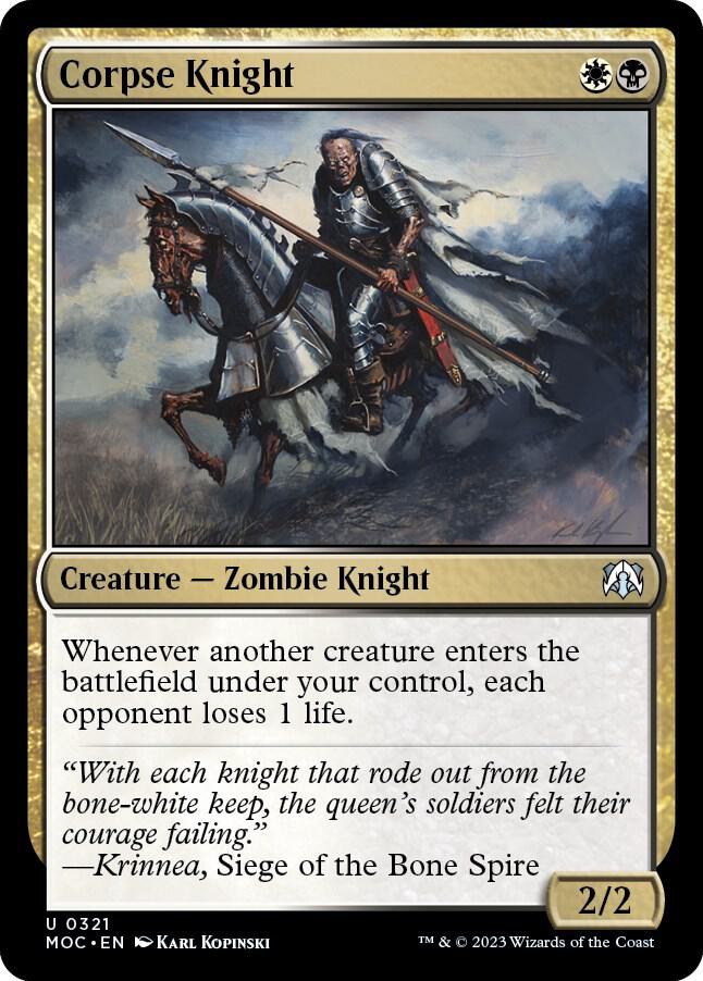 Corpse Knight 321 card from Commander: March of the Machine
