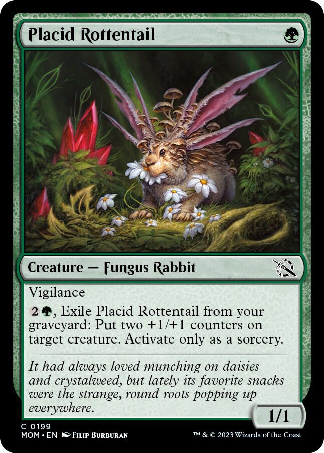 Placid Rottentail 199 card from March of the Machine