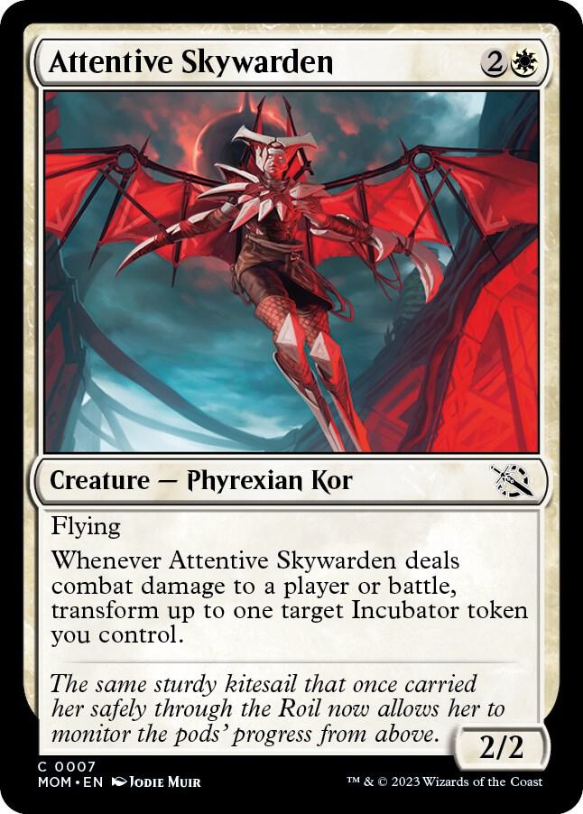 Attentive Skywarden 7 card from March of the Machine