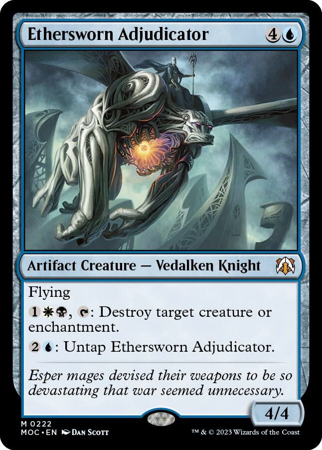 Ethersworn Adjudicator 222 card from Commander: March of the Machine