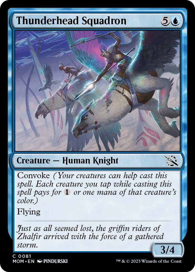 Thunderhead Squadron 81 card from March of the Machine