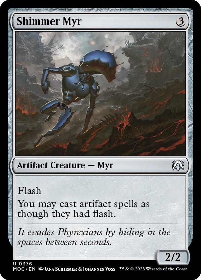 Shimmer Myr 376 card from Commander: March of the Machine