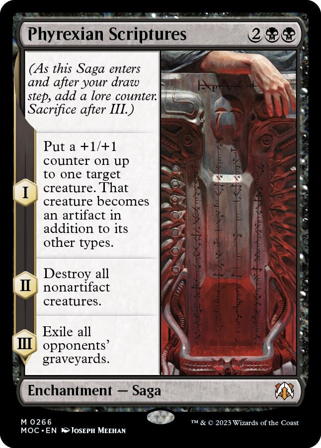 Phyrexian Scriptures 266 card from Commander: March of the Machine