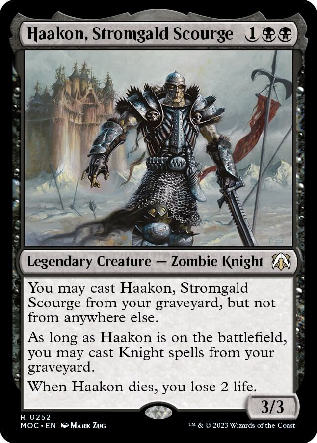Haakon, Stromgald Scourge 252 card from Commander: March of the Machine