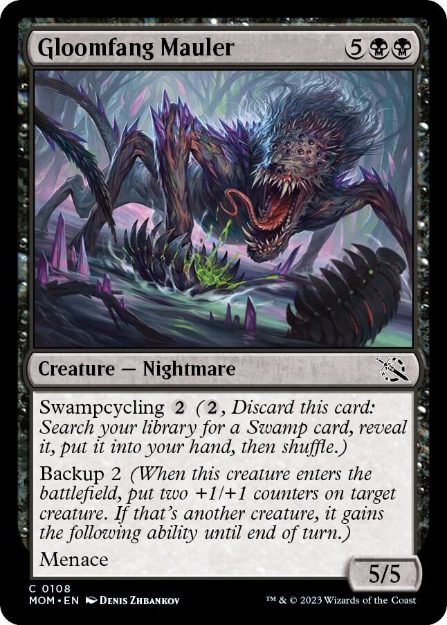 Gloomfang Mauler 108 card from March of the Machine