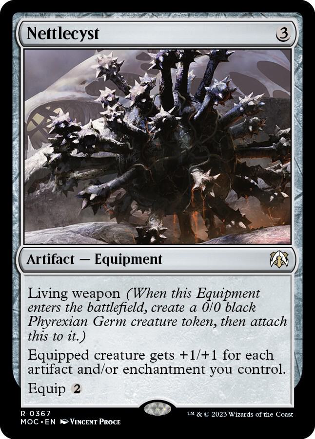 Nettlecyst 367 card from Commander: March of the Machine