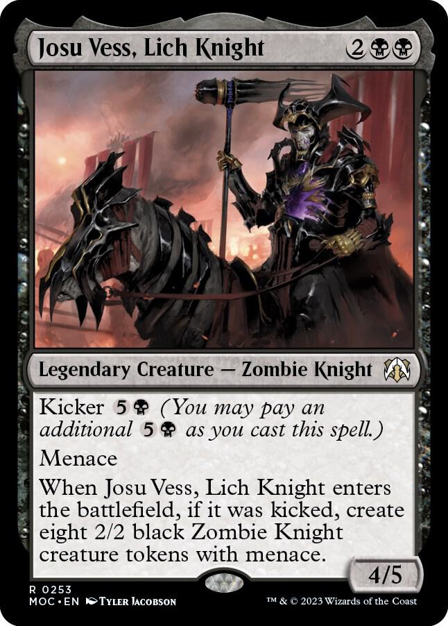 Josu Vess, Lich Knight 253 card from Commander: March of the Machine
