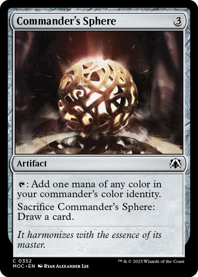 Commander's Sphere 352 card from Commander: March of the Machine