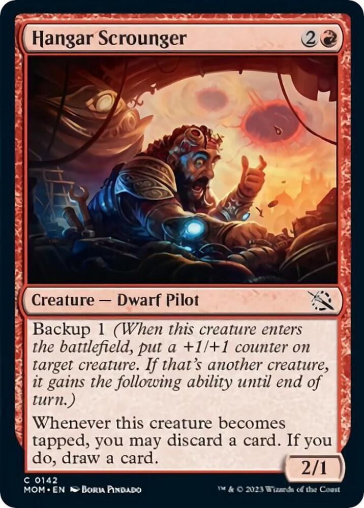 Hangar Scrounger 142 card from March of the Machine