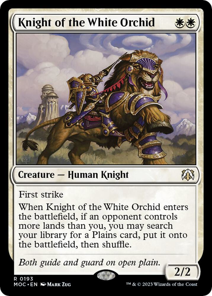 Knight of the White Orchid 193 card from Commander: March of the Machine