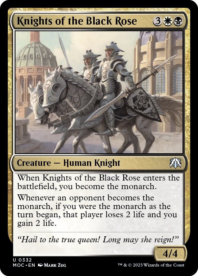 Knights of the Black Rose 332 card from Commander: March of the Machine