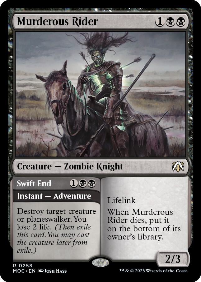 Murderous Rider 258 card from Commander: March of the Machine