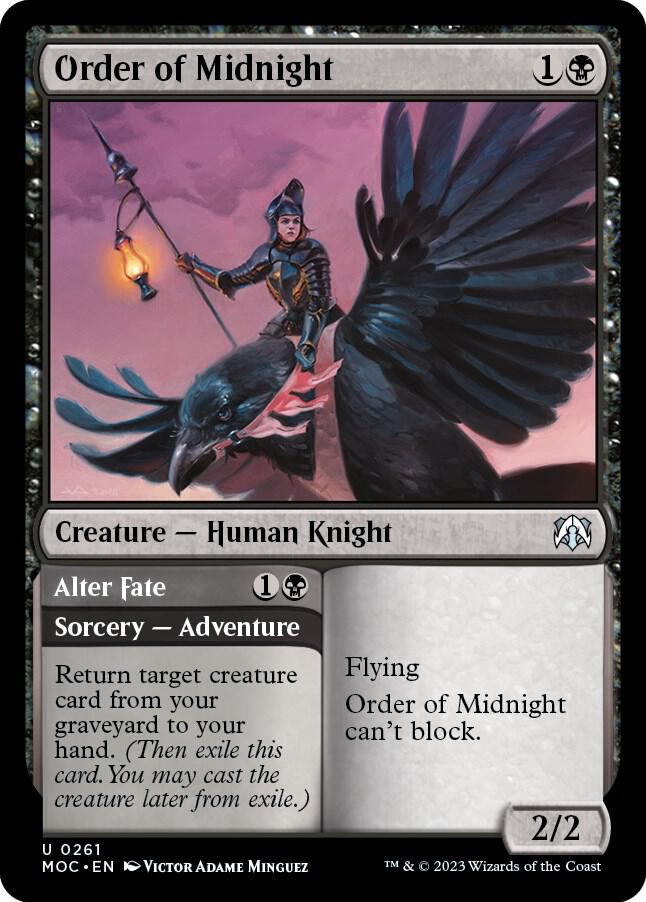 Order of Midnight 261 card from Commander: March of the Machine