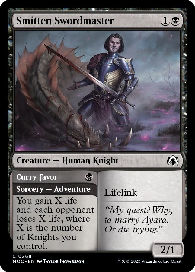 Smitten Swordmaster 268 card from Commander: March of the Machine
