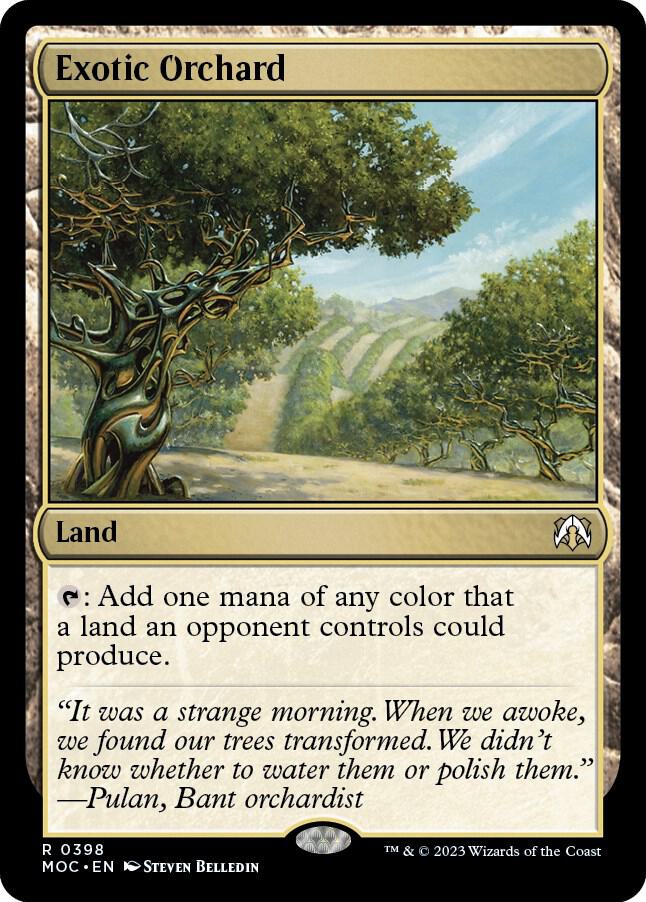 Exotic Orchard 398 card from Commander: March of the Machine
