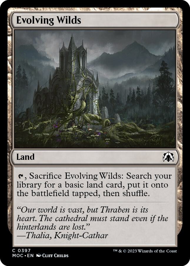 Evolving Wilds 397 card from Commander: March of the Machine