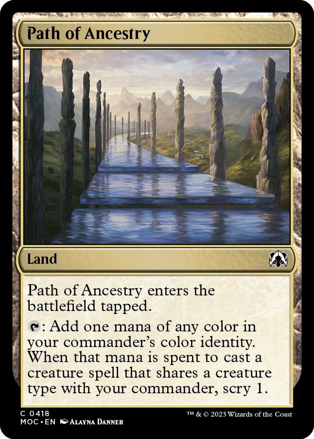 Path of Ancestry 418 card from Commander: March of the Machine