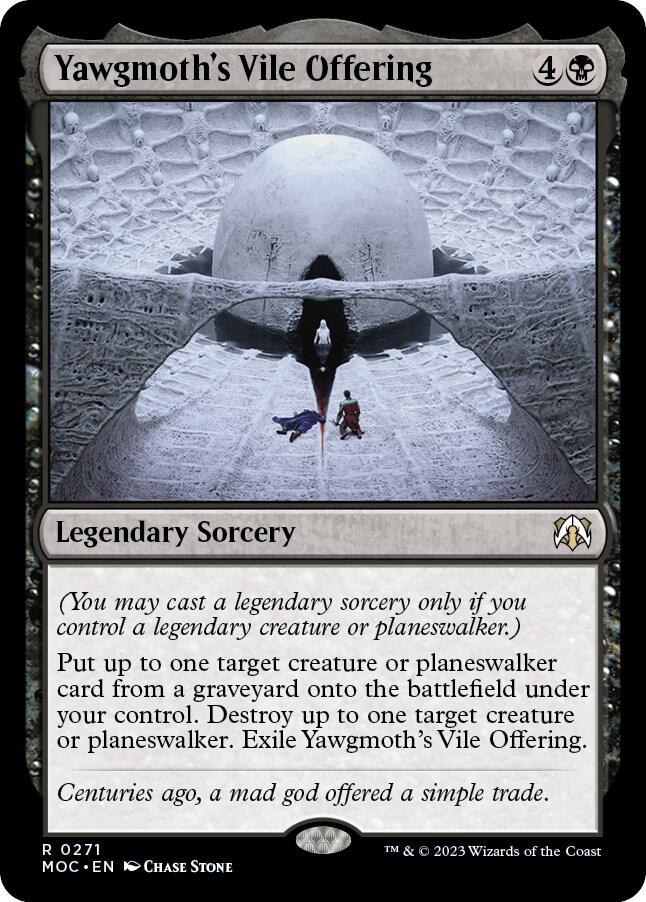 Yawgmoth's Vile Offering 271 card from Commander: March of the Machine