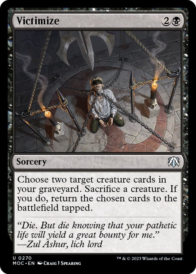 Victimize 270 card from Commander: March of the Machine