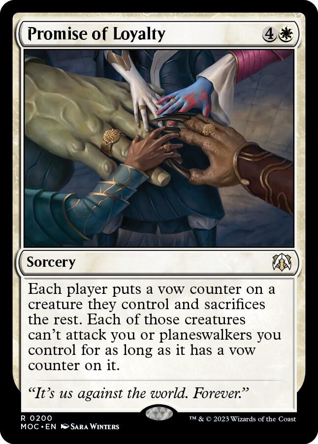 Promise of Loyalty 200 card from Commander: March of the Machine
