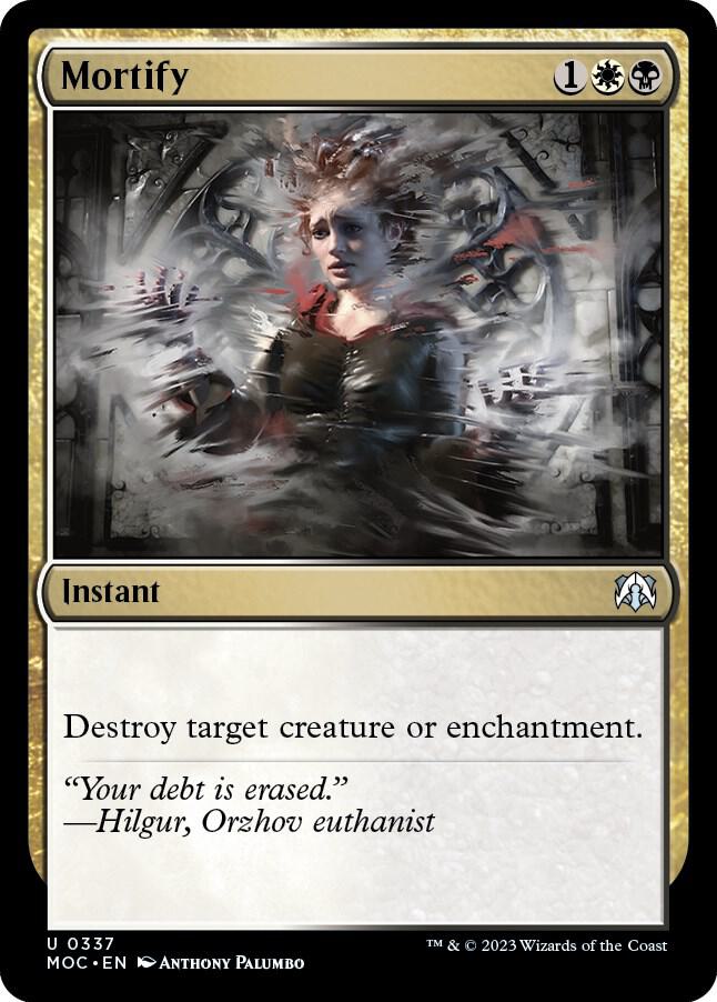 Mortify 337 card from Commander: March of the Machine