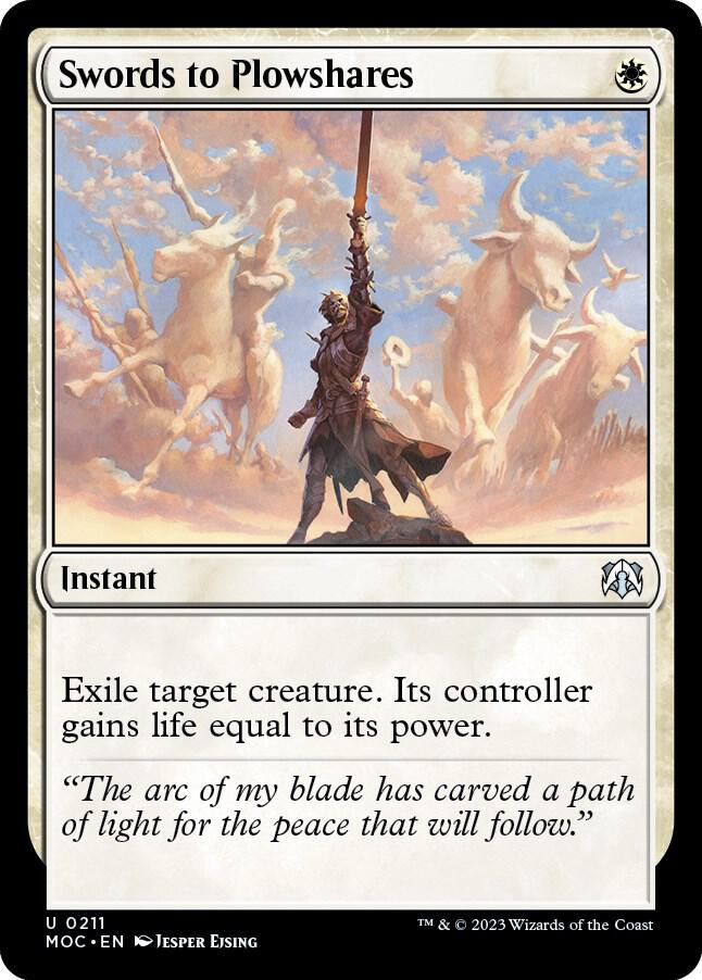 Swords to Plowshares 211 card from Commander: March of the Machine