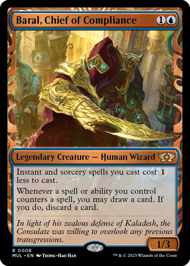 Baral, Chief of Compliance 8 card from March of the Machine: Multiverse Legends