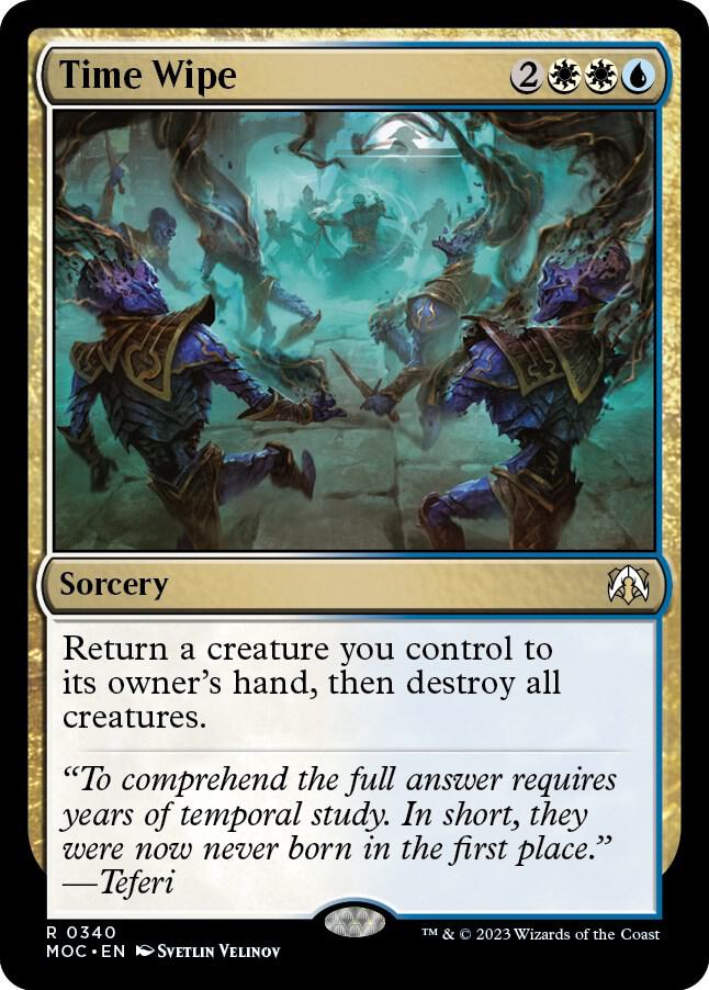 Time Wipe 340 card from Commander: March of the Machine