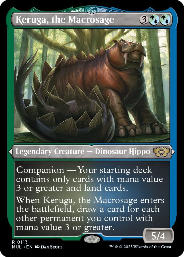 Keruga, the Macrosage (Foil Etched) 113 card from March of the Machine: Multiverse Legends