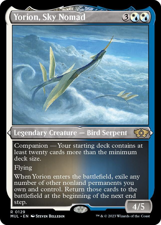 Yorion, Sky Nomad (Foil Etched) 129 card from March of the Machine: Multiverse Legends