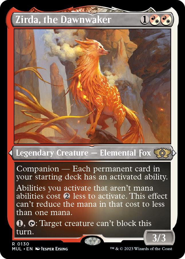 Zirda, the Dawnwaker (Foil Etched) 130 card from March of the Machine: Multiverse Legends