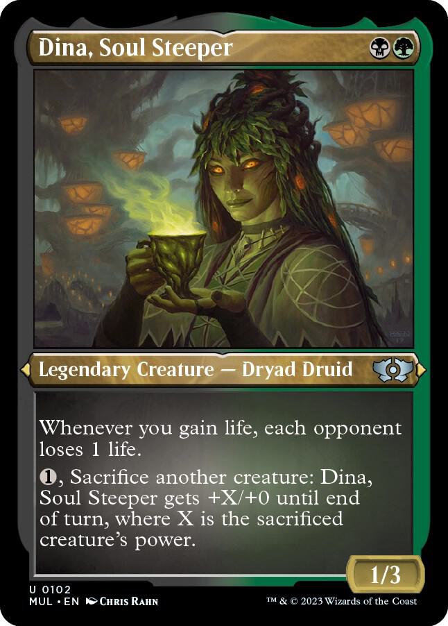 Dina, Soul Steeper (Foil Etched) 102 card from March of the Machine: Multiverse Legends