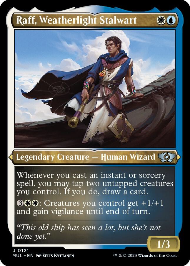Raff, Weatherlight Stalwart (Foil Etched) 121 card from March of the Machine: Multiverse Legends