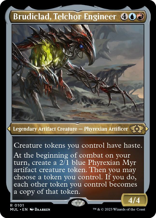 Brudiclad, Telchor Engineer (Foil Etched) 101 card from March of the Machine: Multiverse Legends
