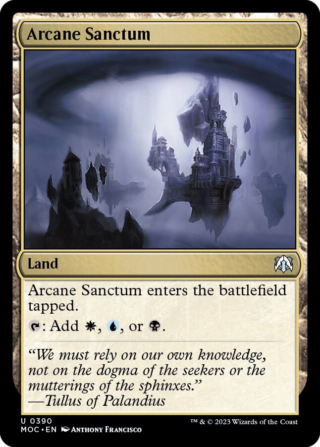 Arcane Sanctum 390 card from Commander: March of the Machine