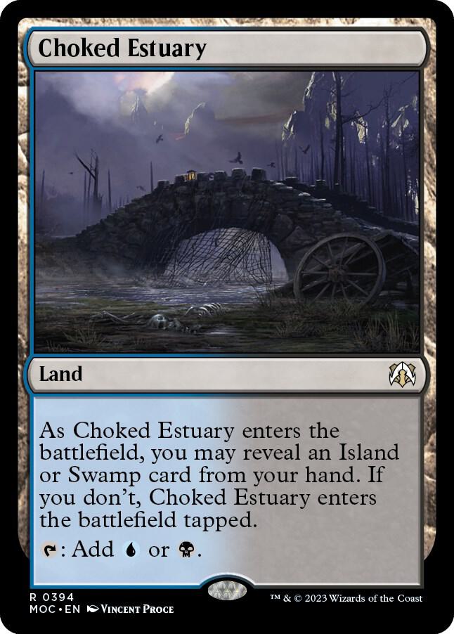 Choked Estuary 394 card from Commander: March of the Machine